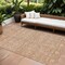 Homeroots 9' X 12' Coral And Ivory Floral Washable Indoor Outdoor Area Rug 604669 - alternate 1
