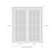Sartodoors Solid French Double Doors Frosted Glass Oak 56x96 (2* 28x96) Solid Core Modern Interior QUADRO4002DD-AKA-5696 - alternate 6