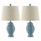 Jonathan Y Margie Wicker 20.5" Bohemian Rustic Iron LED Table Lamp, Blue, 2PK JYL4041B-SET2 - alternate 8