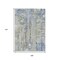 Homeroots 9' X 12' Sky Blue And Gray Abstract Washable Indoor Outdoor Area Rug 632141 - alternate 7