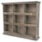 Homeroots 27in Dark Brown Solid Wood Wall Mounted Display Stand 399692 - alternate 5