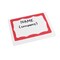 Sicurix Adhesive Badges, Red Border, 600PK 67642 - alternate 4
