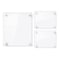 Azar Displays Gallery Wall Set: (2) 8x10 and (1) 16x20 Sign Holders with 1 in WHITE Caps and Standoffs 105720-WHT - alternate 1
