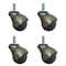 Service Caster 2 Inch Antique Brass Hooded 5/16 Inch Threaded Stem Ball Caster SCC, 4PK SCC-TS01S20-POS-WA-516-4 - alternate 1