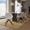 Leisuremod Markley Modern Leather Dining Swival Arm Chair in Light Grey ESCBL-26-LGR - alternate 9
