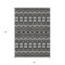 Homeroots 5' X 8' Charcoal Brown And Ivory Moroccan Washable Indoor Outdoor Area Rug 594311 - alternate 6