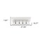 Homeroots Classic White Wood Wide Four Hook Hanging Coat Rack 397774 - alternate 7