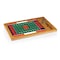Picnic Time Family Of Brands NCAA Syracuse Orange Football Field Icon Glass Top Cutting Board & Knife Set 910-00-505-544-0 - alternate 2
