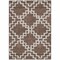 Homeroots 8' X 10' Brown And Ivory Geometric Washable Indoor Outdoor Area Rug 593759 - alternate 9