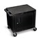 Luxor Audio-Visual Cart, 150 lb., Black, 18 In. L WT26C2E - alternate 3