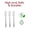 Smarty Had A Party Silver Baroque Disposable Plastic Dinner Forks, 240PK 8310-SV-CASE - alternate 8