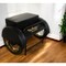 Homeroots Black Old Time Delivery Box Table With Storage 388442 - alternate 8