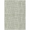Homeroots 5' X 8' Green And Ivory Striped Washable Indoor Outdoor Area Rug 583421 - alternate 1