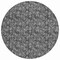 Homeroots 8' Gray Charcoal And Silver Round Floral Washable Indoor Outdoor Area Rug 581896 - alternate 6