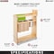 Rev-A-Shelf Maple Wood; Steel; Plastic, Natural Maple, 8.75 in W, 25.5 in H, 21.63 in D 448KB-BCSC-8C - alternate 11
