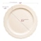Smarty Had A Party Ivory Vintage Round Disposable Plastic Dinnerware  Set (120 Dinner Plates+120 Salad Plates), 240PK 860IVVP-CASE - alternate 9