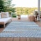 Homeroots 10' X 14' Denim Blue Gray And Ivory Floral Washable Indoor Outdoor Area Rug 617499 - alternate 8