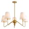 Jonathan Y Skylar 32" 5-Light Classic Minimalist Metal Inverted Gourd LED Chandelier, Gold Painting JYL7912B - alternate 1