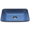 Vigo Royal Blue Sottile Rectangular Glass Vessel Bathroom Sink VG07092 - alternate 1