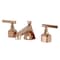 Kingston Brass Widespread Bathroom Faucet with Brass Pop-Up, Rose Gold KZ446CMLRG - alternate 1