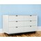 Homeroots 51" White Manufactured Wood Six Drawer Double Dresser 473118 - alternate 4