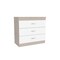 Homeroots 29" Light Gray and White Three Drawer Dresser 472120 - alternate 7