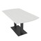 Skutchi Designs Arc Rectangle Meeting Room Table, 36 in W, 72 in L, White HAR-AREC-36X72-DOU.BK-WA7976 - alternate 1