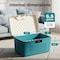 Serenelife Lockable Storage Container Bin, 8.5 Gallon Capacity Heavy Duty Storage Box with Combination Lock SLSBXN750BL - alternate 4