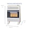 Procom Heating Liquid Propane Ventless Infrared Plaque Heater With Base Feet - 25,000 BTU, Manual Control ML250HPA-B - alternate 8