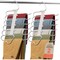 Campior Space Saving Pants Hangers 2 Pack, 6-Layer S-Type Stainless Steel, Anti-Slip, White CMPSSHANWHT-2pk - alternate 1
