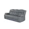 Homeroots 86" Light Gray Fabric Reclining USB Sofa With Toss Pillow 559213 - alternate 5