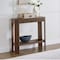 Alaterre Furniture Fluted Solid Wood Console Table 36 in Modern Entryway Table with Storage Shelf AFTBL-027 - alternate 9