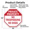 Signmission Private Property No Trespassing No, 10 Inch X 10 Inch, Aluminum Metal Signs OC-A-10-139 - alternate 5