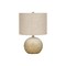 Homeroots 20" Beige Concrete Round Table Lamp With Beige Drum Shade 545856 - alternate 1