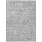 Homeroots 3' X 5' Gray And Silver Damask Washable Indoor Outdoor Area Rug 603503 - alternate 6