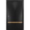 Sartodoors Sliding Closet Bi-fold Doors Planum 2010 Black Solid Core Modern Interior PLANUM2010BF-BLK-72 x 80 (2* 36x80) - alternate 1