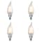Bulbrite 40-Watt CA10 Dimmable (E12) Candelabra Screw Base LED Warm White Light Milky Light Bulb, 2700K, 4PK 861416 - alternate 1