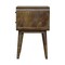 Homeroots 22" Gray Solid Wood Two Drawer Nightstand 651528 - alternate 14