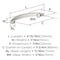 Amerock Arc 3-3/4 inch (96mm) Center-to-Center Satin Nickel Cabinet Pull, 10PK 10VMP37356G10 - alternate 4
