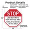 Signmission Stop Look Both Ways High Traffic Ar, 10 Inch X 10 Inch, Plastic Sign OC-P-10-260 - alternate 7