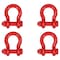 Mytee Products 1 in Anchor Shackle Forged Carbon Steel w/Safety Screw Pin 17,000 lbs WLL, 4PK SHACKLE-ANCHOR-BT-1x4 - alternate 1