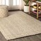 Jonathan Y Hiro Hand Woven Chunky Jute Ivory 3 ft. x 5 ft. Area Rug NFR103A-3 - alternate 7
