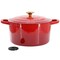 Crockpot Artisan 6 Quart Enameled Cast Iron Dutch Oven in Gradient Red with Gold Handle 137368.02 - alternate 1