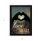 Homeroots Love with all Your Heart 1 Black Framed Print Wall Art 415463 - alternate 5