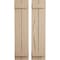 Ekena Millwork Rustic Two Board Joined Board-n-Batten Hand Hewn Faux Wood Shutters, 11W x 48H, PR SHUBJS11X48HHPR - alternate 1
