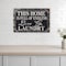 Homeroots 16" X 24" Black and White Endless Love And Laundry Wood Wall Decor 489614 - alternate 5