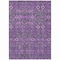 Homeroots 3' X 5' Purple And Green Floral Washable Indoor Outdoor Area Rug 564359 - alternate 8