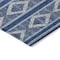 Homeroots 3' X 5' Navy Blue And Ivory Geometric Washable Indoor Outdoor Area Rug 599640 - alternate 7