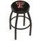 Holland Bar Stool Co 25" Blk Wrinkle Texas Tech Swivel Bar Stool, Accent Ring L8B2B25TXTech - alternate 1