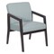 Office Star Products Espresso Finish Visitor's Chair with Ridgecrest Tide Pool Memory Foam Seat WD588-K017 - alternate 1